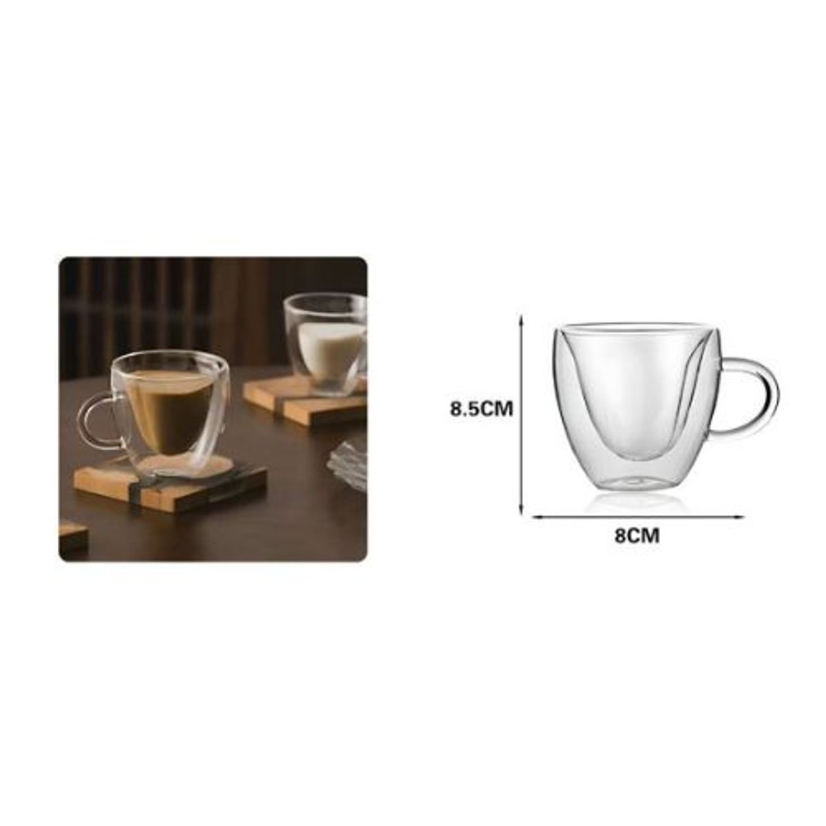 GENERICO - TAZA DE VIDRIO 200ML