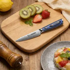 KOYAM - Cuchillo Multiuso 13cm Butalebu Acero Damasco VG-10