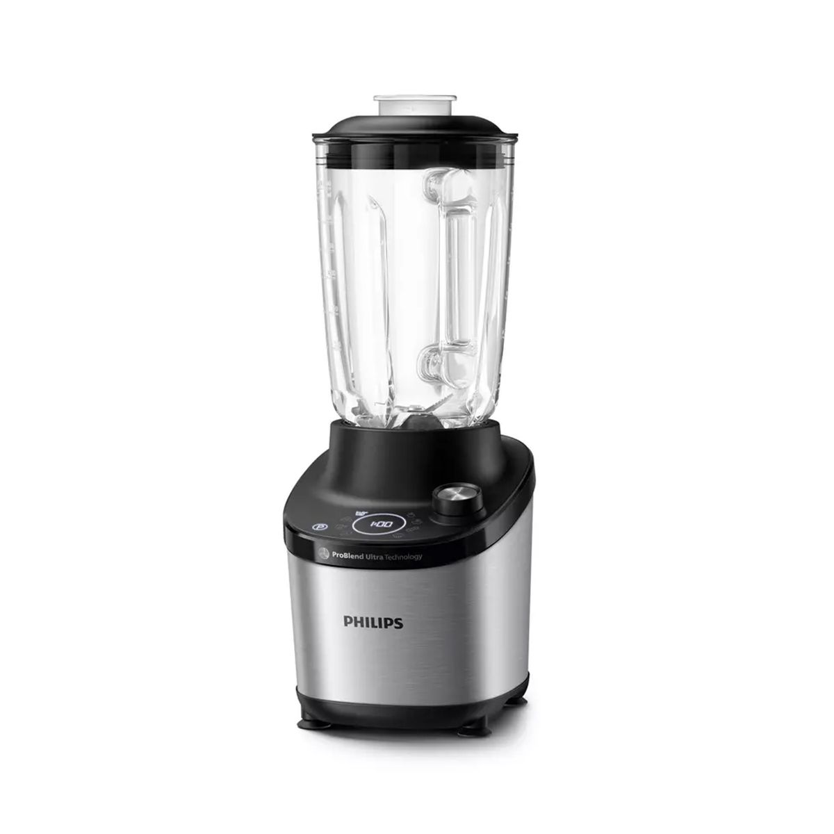 PHILIPS - Licuadora Jarra de Cristal 1500w 2 Litros Acero Inoxidable