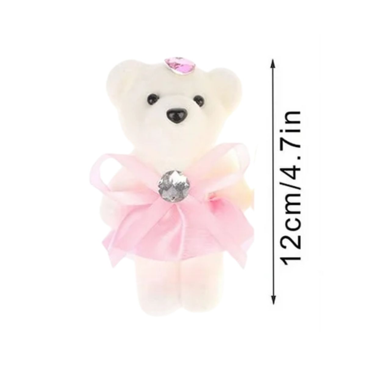 GENERICO - Pack 10 Osos De Peluche 12 Cm Ositos Plumavit Regalo Celebraciones