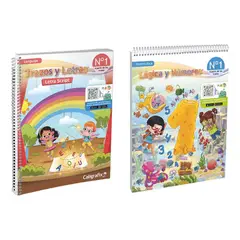 CALIGRAFIX - Pack Trazos Y Letras 1 Script Logica Y Numeros 1