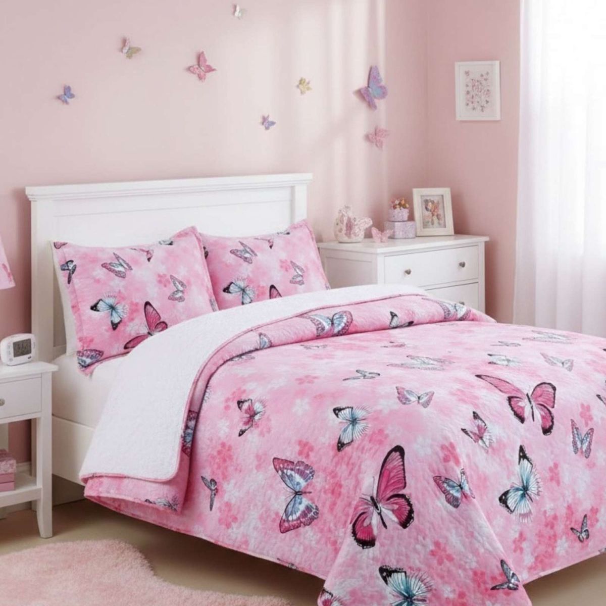 GENERICO - CUBRECAMA QUILT SHERPA OTOÑO INVIERNO PLAZA Y MEDIA