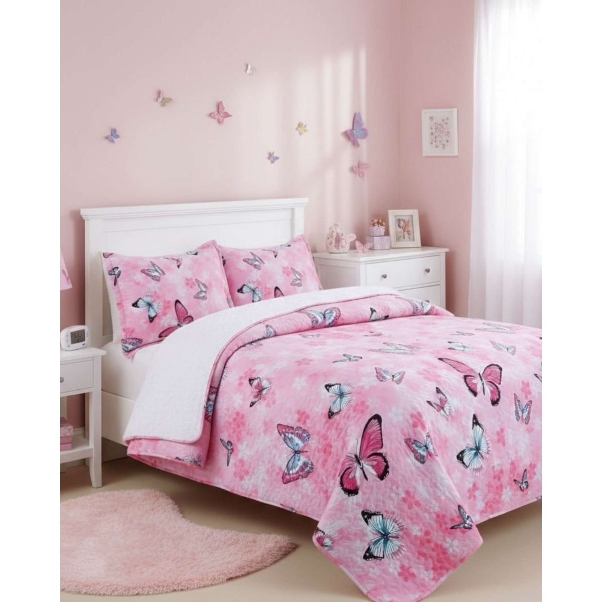 GENERICO - CUBRECAMA QUILT SHERPA OTOÑO INVIERNO PLAZA Y MEDIA