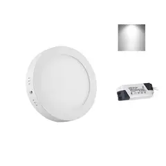 GENERICO - Foco Panel Plafón Led 18w Sobrepuesto Redondo Luz Frio