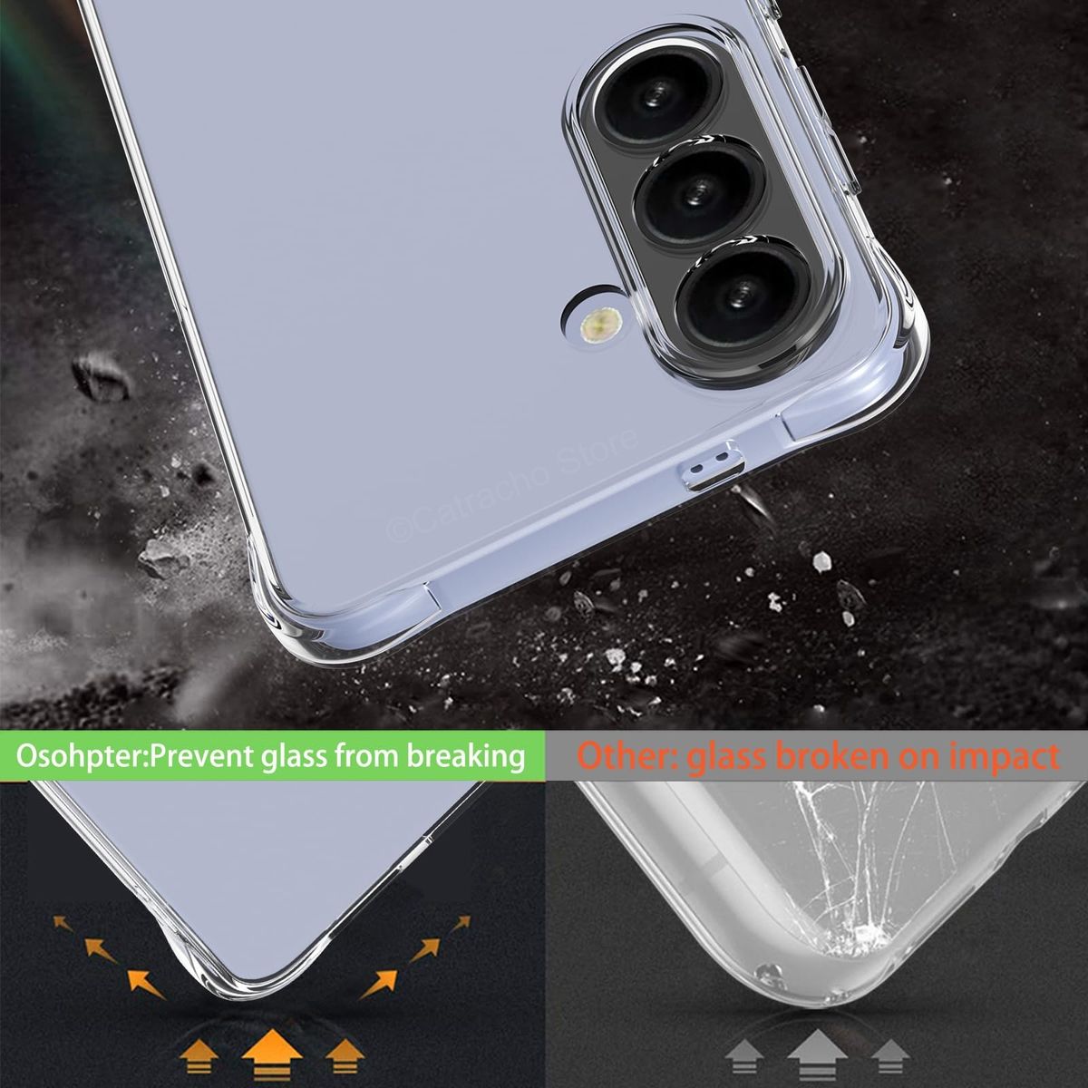 GENERICO - Carcasa Transparente Reforzada Para Samsung S26 Plus