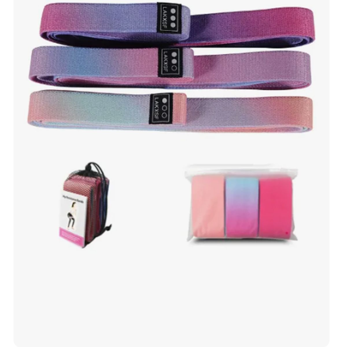 GENERICO - Bandas Elasticas Power Bands Resistencia Set 3 Latex