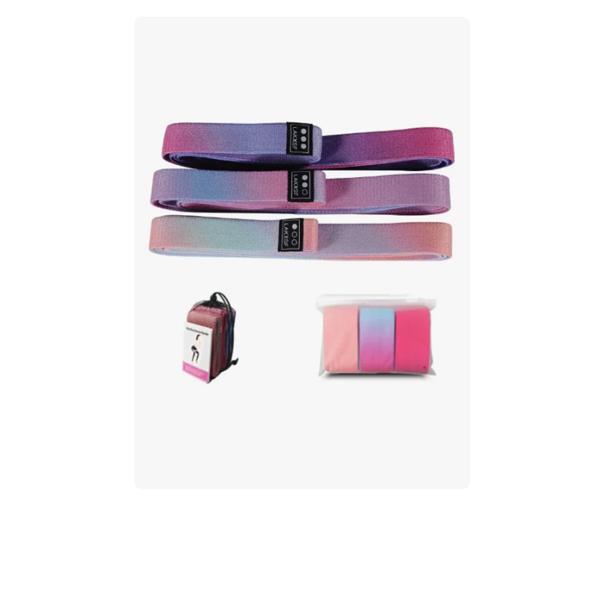 GENERICO - Bandas Elasticas Power Bands Resistencia Set 3 Latex
