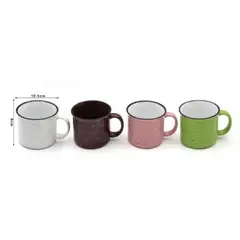 GENERICO - TAZA DE CERÁMICA 200ML COLORES SURTIDOS