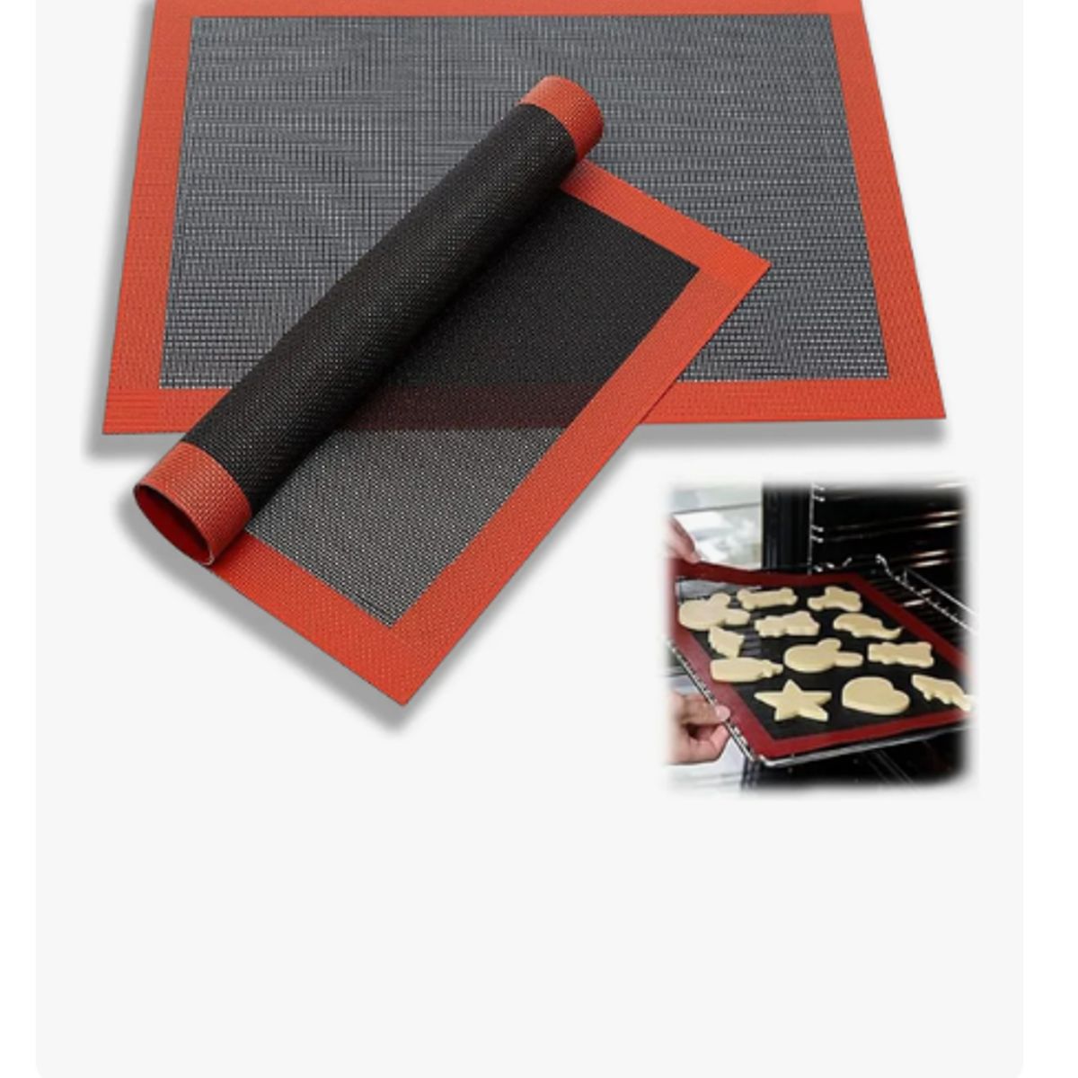 GENERICO - Pack 2 Lamina De Silicona Tapete Horno Tapete Para Hornear