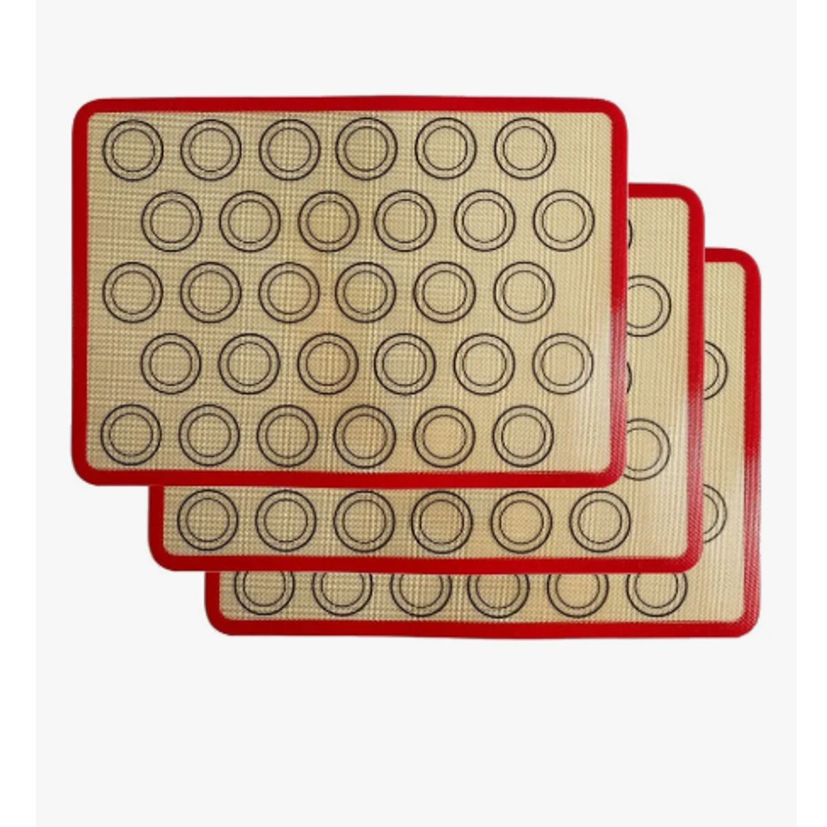 GENERICO - Pack 3 Unid. Láminas Silicona Macarrón - Horno Antiadherente