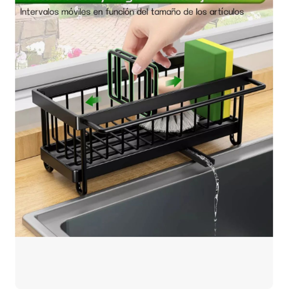 GENERICO - Porta Esponja Organizador De Lavaplatos Escurridor De Cocina