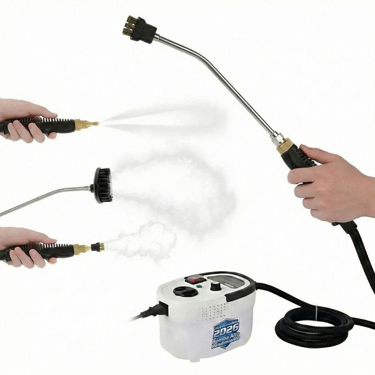 GENERICO - Limpiador Vapor Alta Presion Semiprofesional 2500w Accesorio