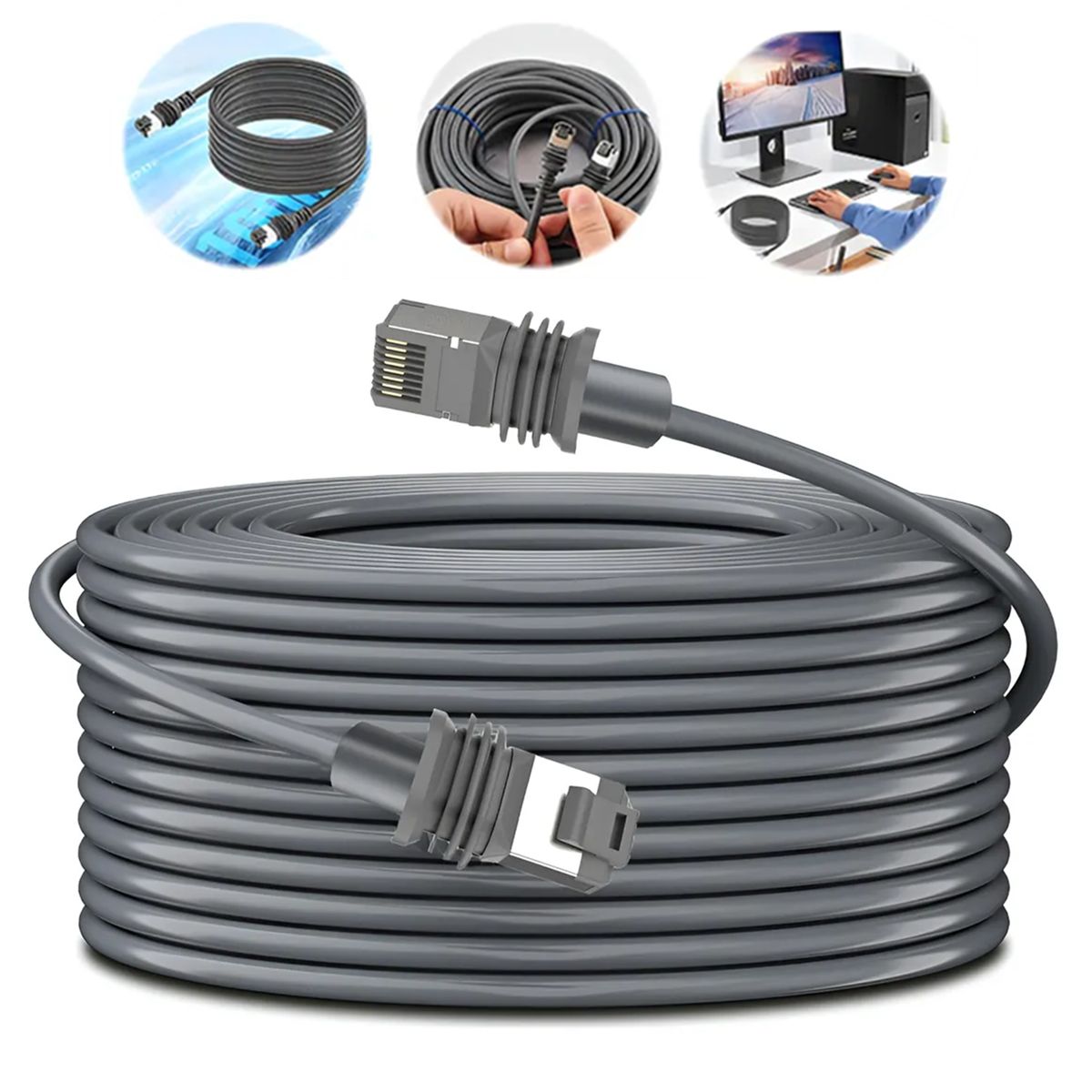 GENERICO - 30m100ft Cable Ethernet Para Starlink Gen3 V4 Mini
