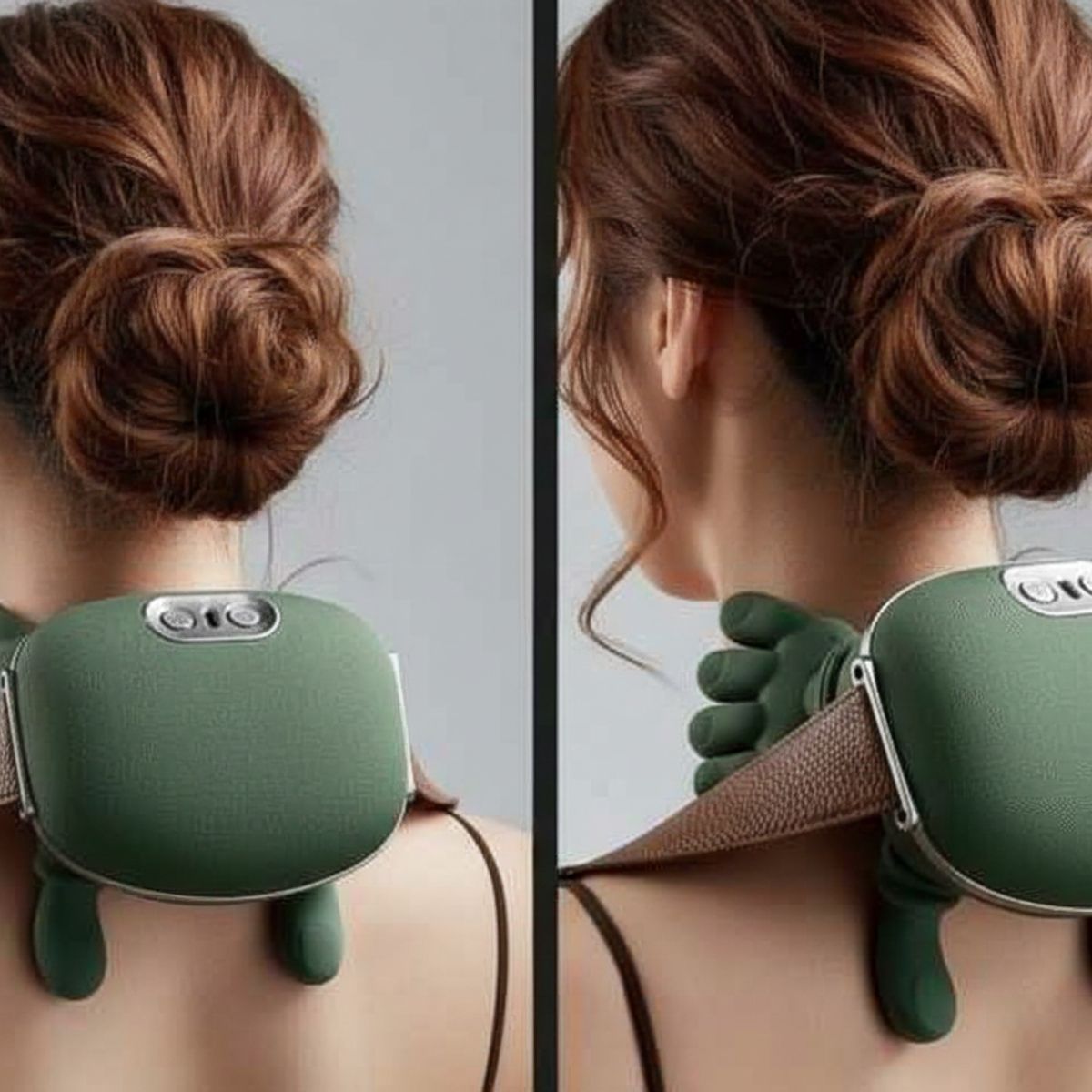 MOVI - Masajeador Cervical Inalámbrico 4D Calor Cuello Espalda Alivio Dolor
