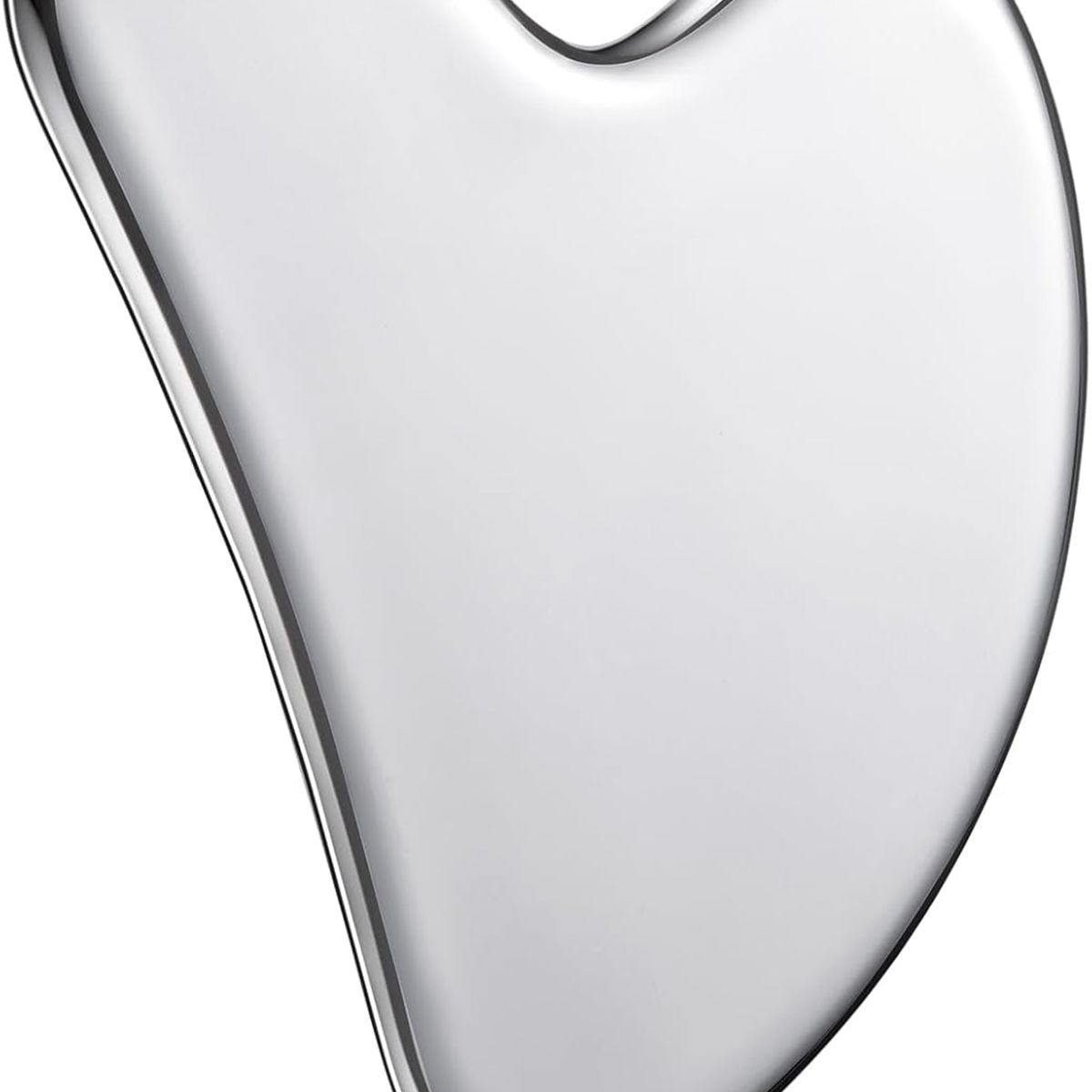 GENERICO - Guasha De Acero Inoxidable Masajeador Facial Linfatico Plateado