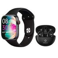 LP25 Audífonos tws Bluetooth y S10 reloj inteligente-Rosa Negro