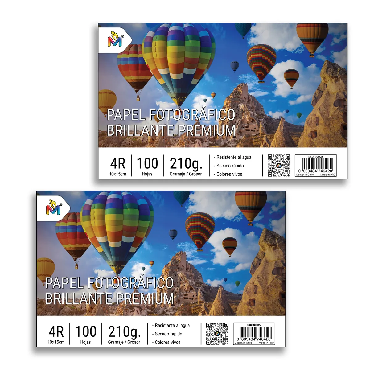 MALIK - Pack x2 Papel Foto 10x15 210g - 200 Hojas Glossy Premium
