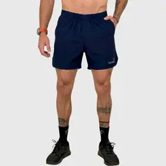 KONKO ACTIVE - Short Deportivo Negro Hombre Hyperflex Basic Blue Konko