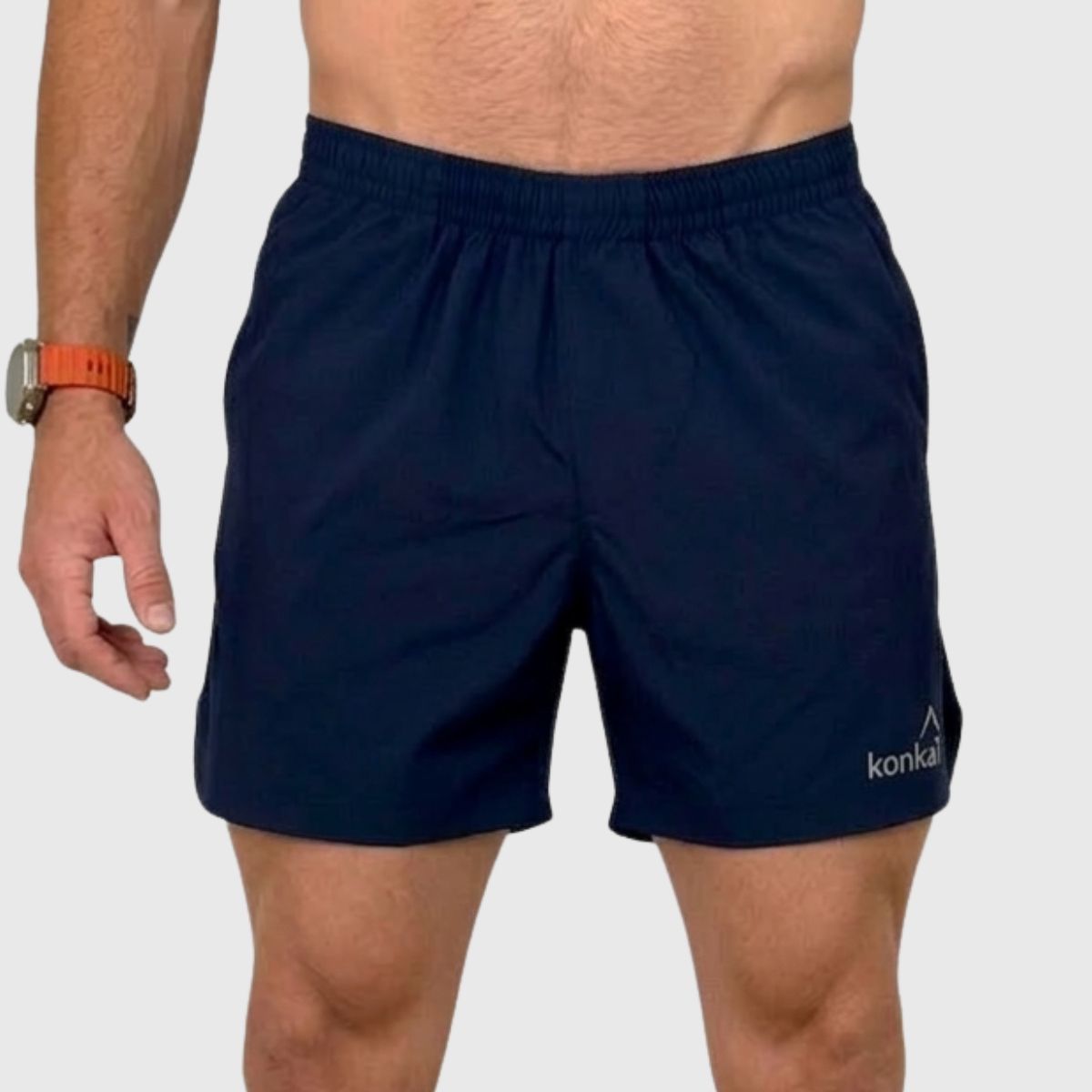 KONKO ACTIVE - Short Deportivo Negro Hombre Hyperflex Basic Blue Konko