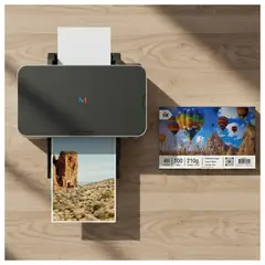 MALIK - Papel Foto 10x15 x500 Hojas - 210g Premium Brillo Espejo