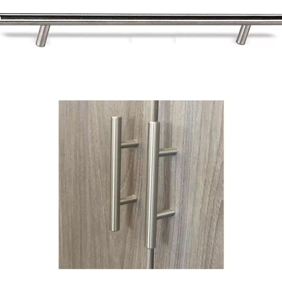GENERICO - Tirador Inoxidable Madrid 160x250x12mm 10 Unidados Plata - 338015