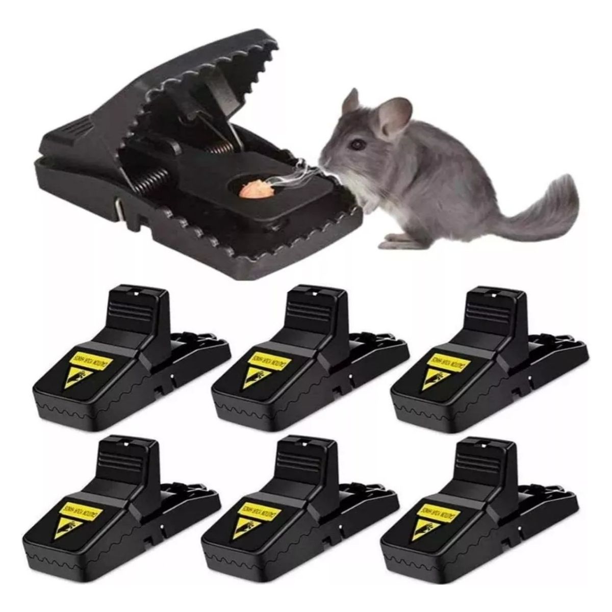 GENERICO - Trampa Para Ratón Segura Y Efectiva Pack 6 Unidades