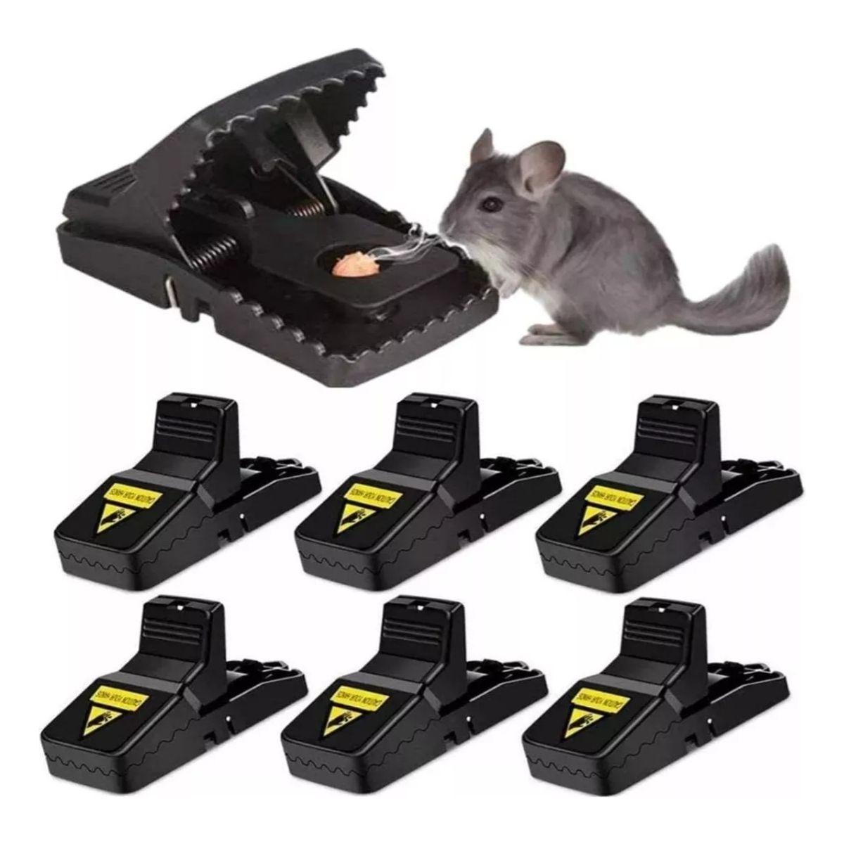GENERICO - Trampa Para Ratón Segura Y Efectiva Pack 6 Unidades