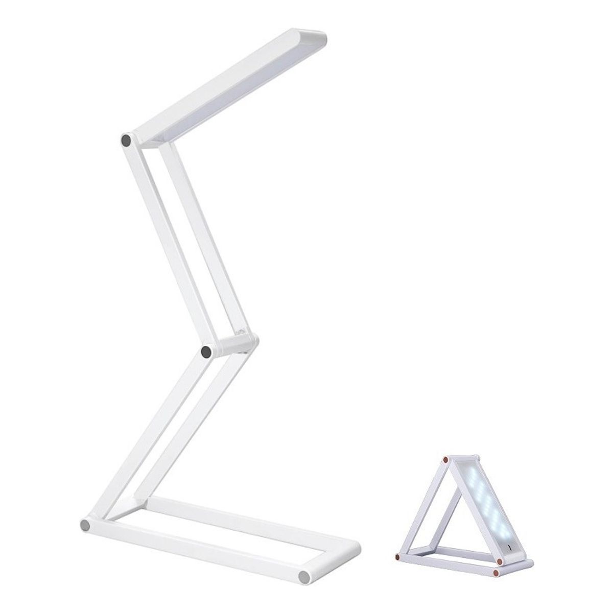 GENERICO - Lámpara LED Escritorio BETENSH Plegable USB Solar 3 Modos Luz Blanco