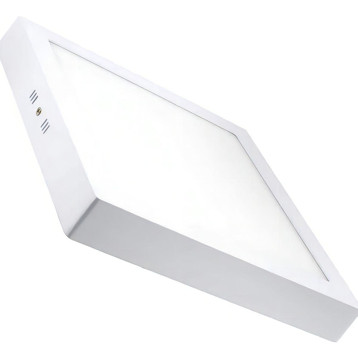 GENERICO - Foco Panel Led Plafon Sobrepuesto Cuadrado 12w Luz Calida Estructura Amarillo