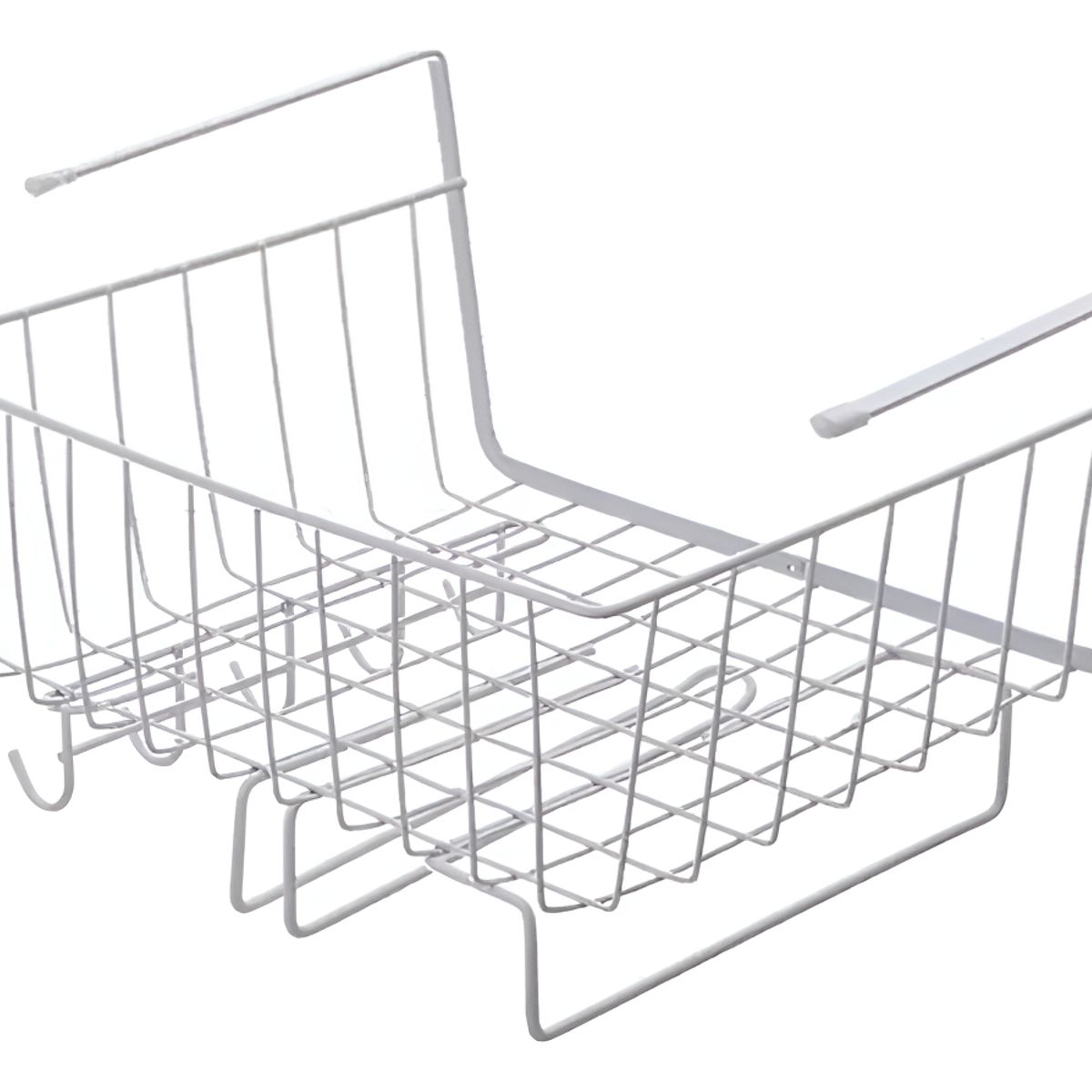 GENERICO - Cesta Para Debajo De Estantería Colgar Organizadora Cocina Color Blanco - 327029