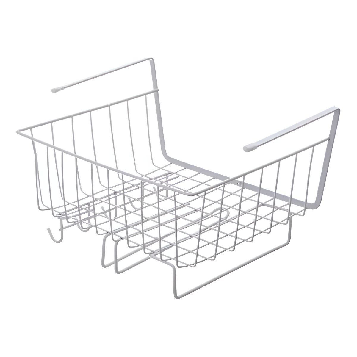 GENERICO - Cesta Para Debajo De Estantería Colgar Organizadora Cocina Color Blanco - 327029
