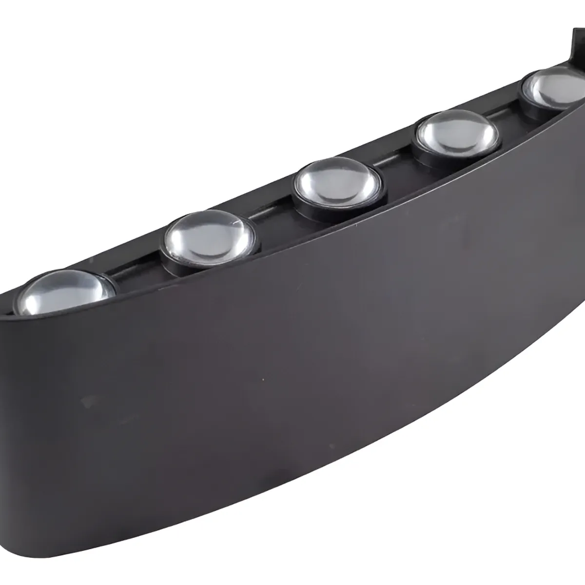 GENERICO - Luz Foco Aplique Para Pared Led 20 Watts Exterior Luz Fria Estructura NEGRO - 295091