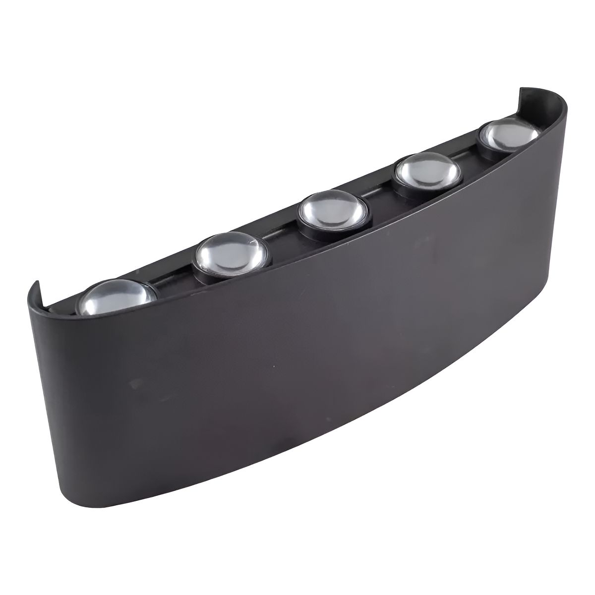 GENERICO - Luz Foco Aplique Para Pared Led 20 Watts Exterior Luz Fria Estructura NEGRO - 295091