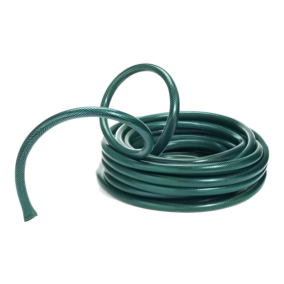 GENERICO - Manguera Flexible 12 Pulgada Rollo 30 Mts Pistola Acoples Color Verde - 250018