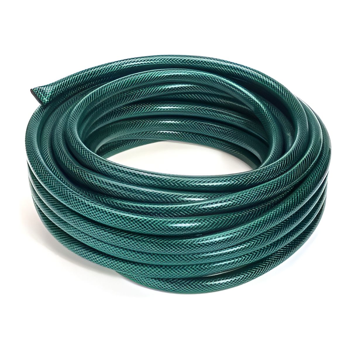 GENERICO - Manguera Flexible 12 Pulgada Rollo 30 Mts Pistola Acoples Color Verde - 250018