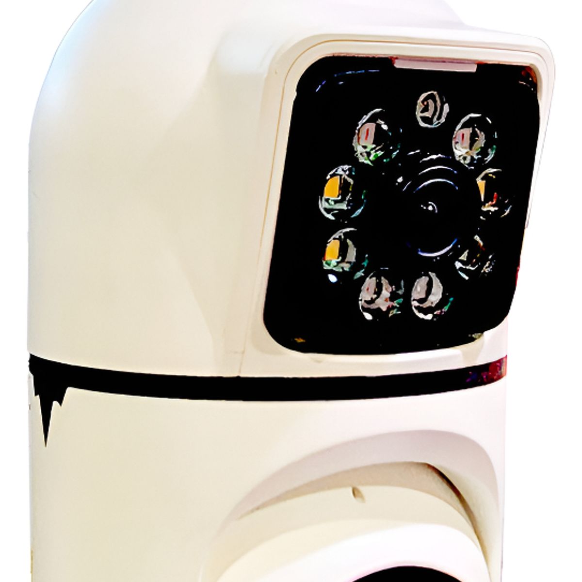 GENERICO - Camara Doble Ampolleta Wifi Seguridad Panoramica 360 V380 Color Blanco