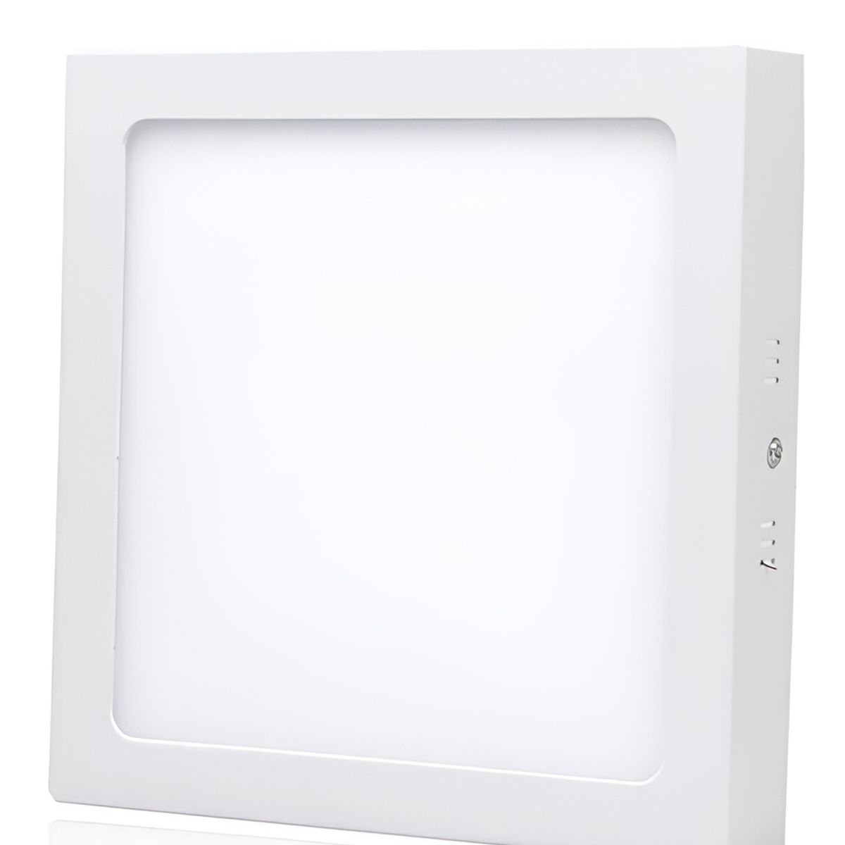 GENERICO - X5 Foco Panel Plafón Led 24w Sobrepuesto Cuadrado Luz Frio Estructura Blanco-003041 B-231017