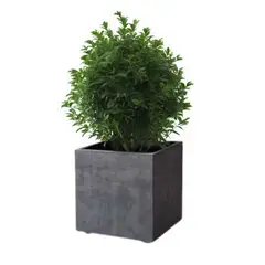 DEROMA - Maceta Cubo 50cm Grafito