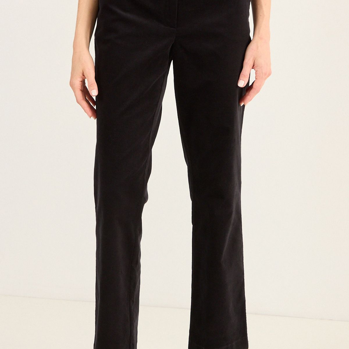 MA GRIFFE - Pantalon Corte Pretina Mujer Negro Magriffe