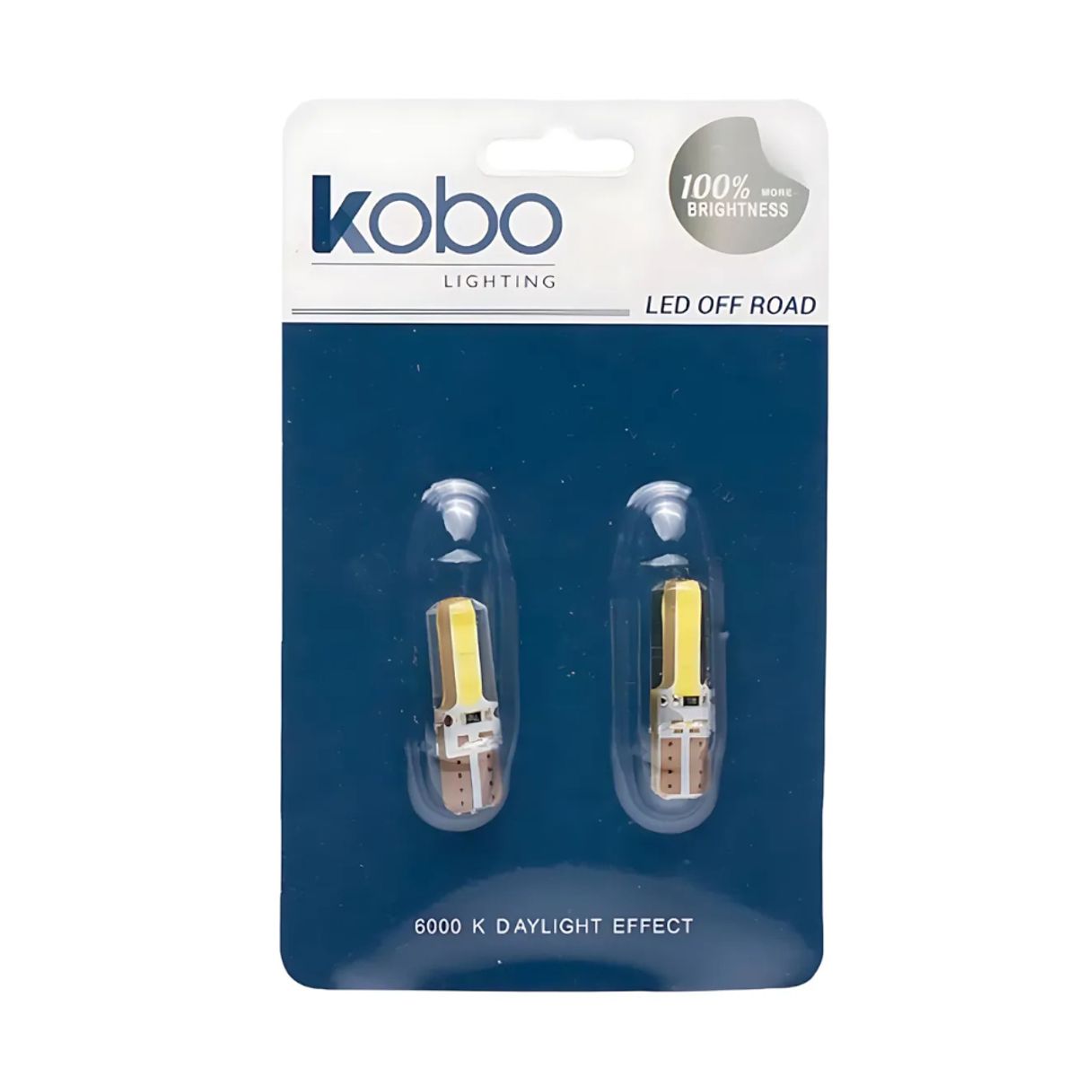 KOBO - Kit de 2 Ampolletas Led T10 para Automovil Luz Blanco