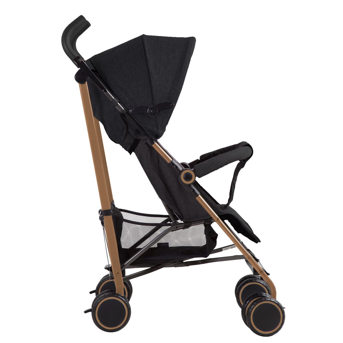 BEBESIT - Coche Paragua Clap Negro Gold