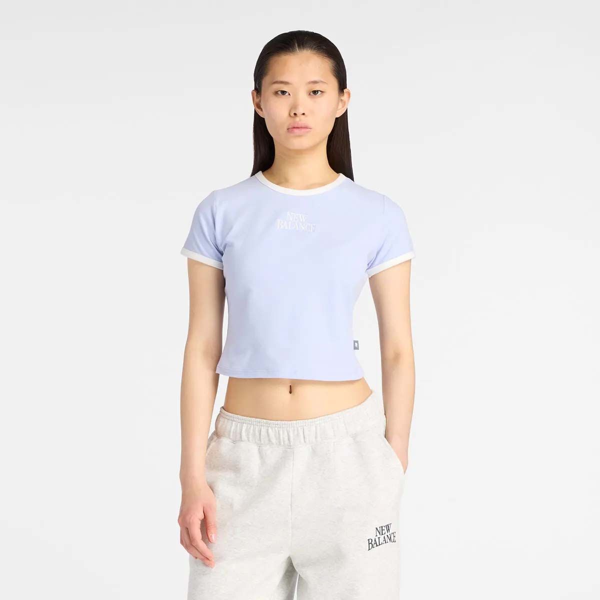 NEW BALANCE - Polera Lifestyle Mujer New Balance Trackside Ringer T-Shirt