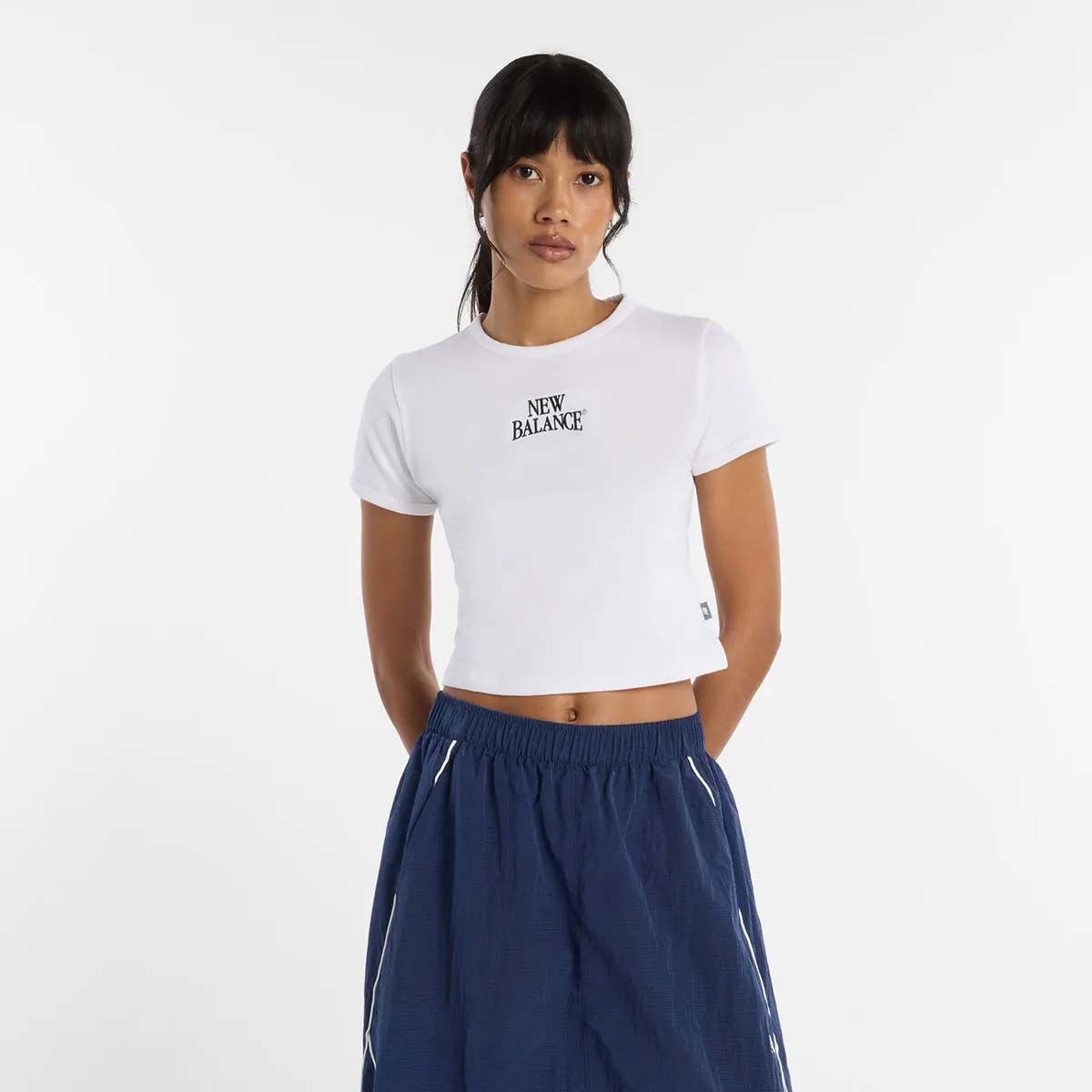 NEW BALANCE - Polera Lifestyle Mujer New Balance Trackside Ringer T-Shirt