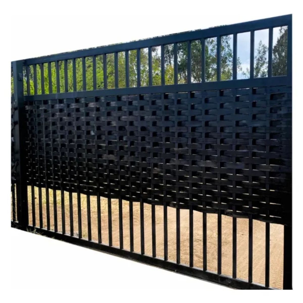 RIOVEO - Cinta Cubre Cerco 38.5m X 6.3cm Negro