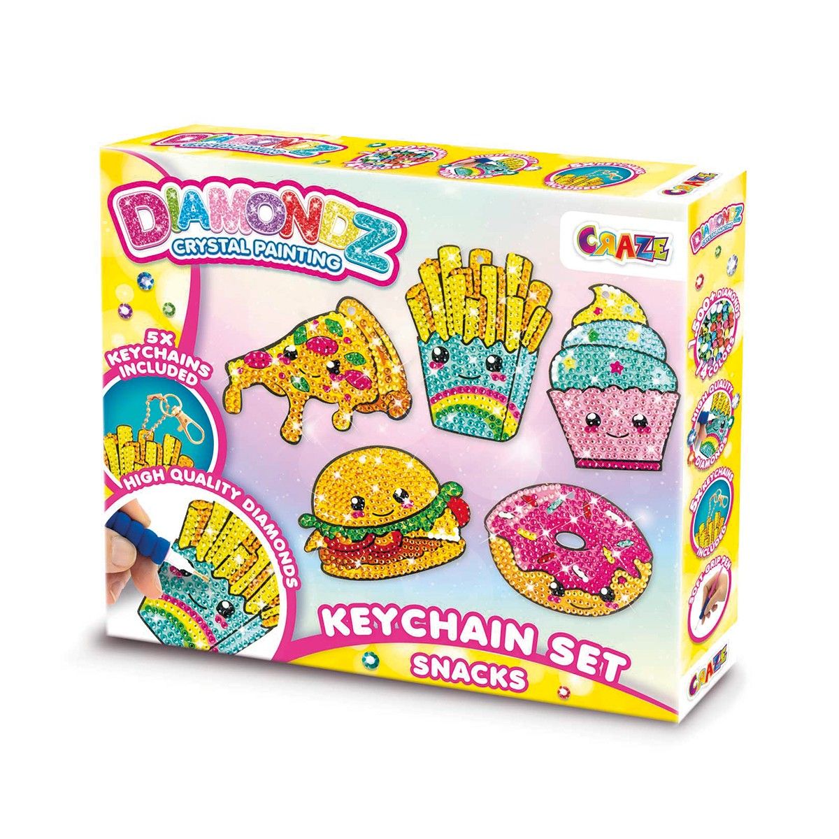 GENERICO - Llaveros Snacks Diamondz Craze