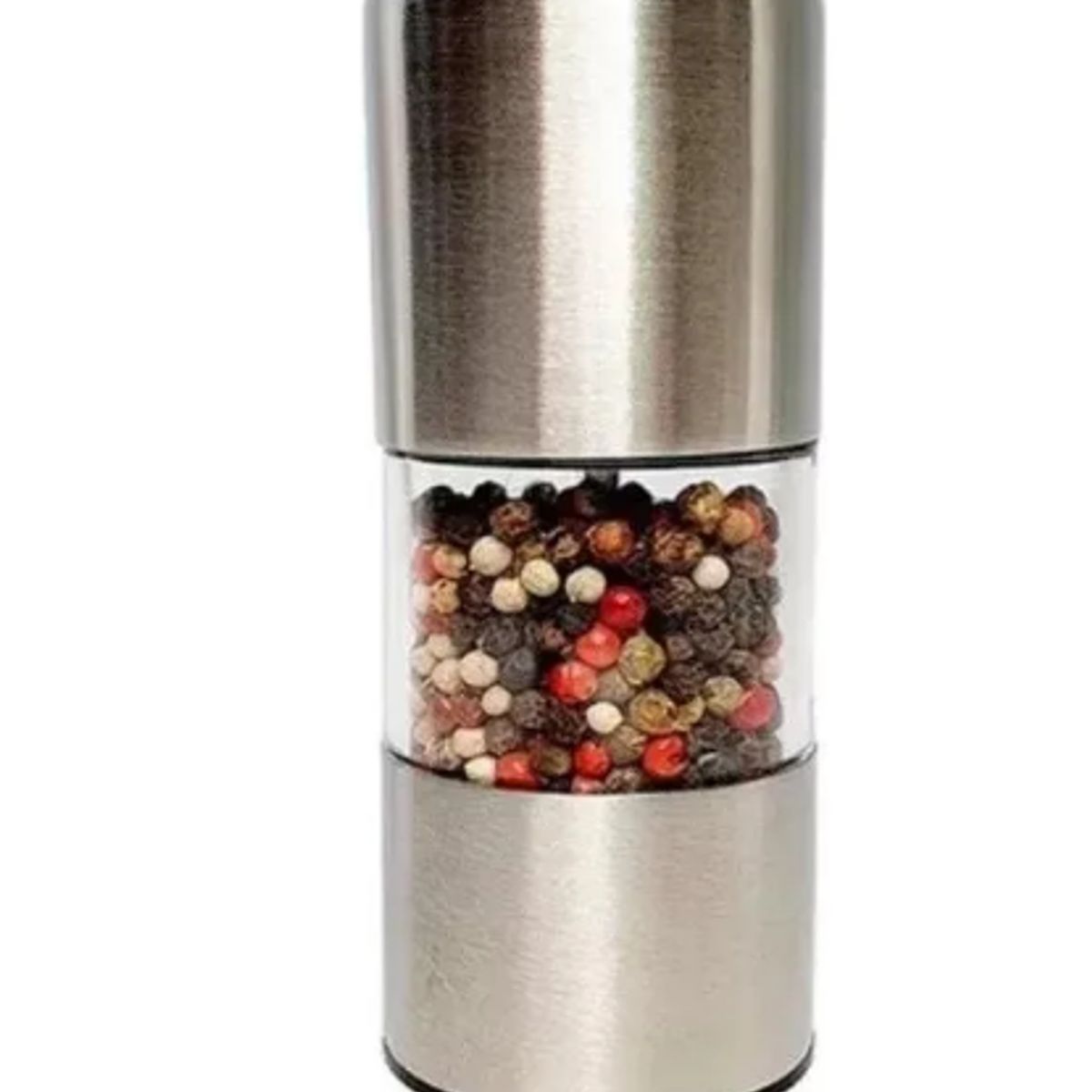 GENERICO - Molinillo De Pimienta Sal Ajustable Pulverizador Condimento Plateado