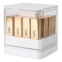 GENERICO - Caja De Almacenamiento Para Lápiz Labial Con Tapa Levantable Blanco