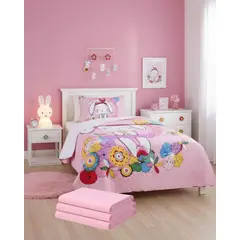 GENERICO - PACK CUBRECAMA SHERPA MAS SABANA DE POLAR PLAZA Y MEDIA