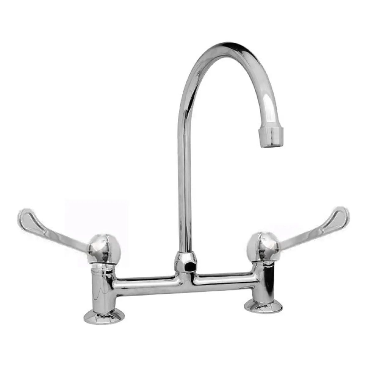 TAUMM - Combinacion Llave Grifo Quirurgica Marca Taumm Cromada Plateado Cromado