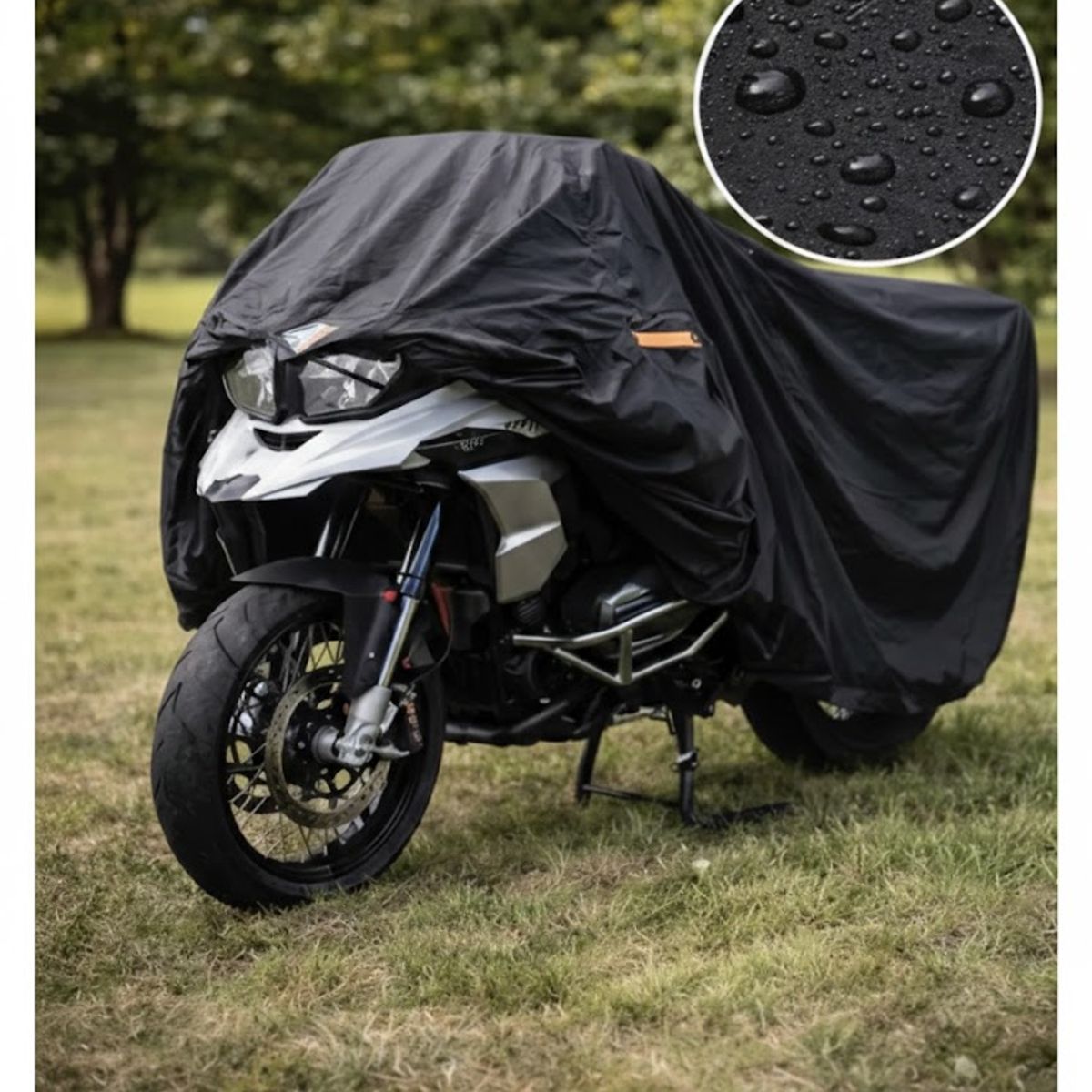 GENERICO - Funda P Moto Probiker P Adventure Con Ojales Tela 420d Negro